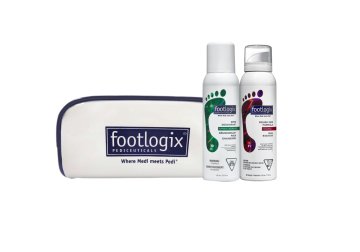 CESTOVNÍ SADA Footlogix Rough Skin Formula (7+) + Footlogix Shoe Deoborant (10) + POUZDRO
